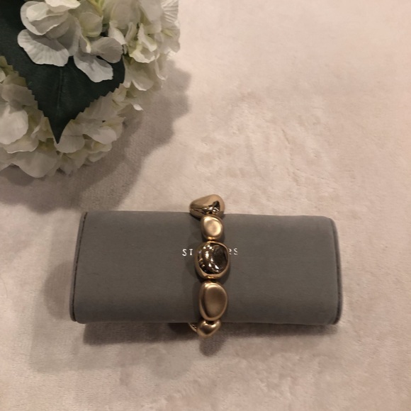 Jones New York Matte Gold Bead Statement Necklace and Matching Bracelet - Picture 6 of 8